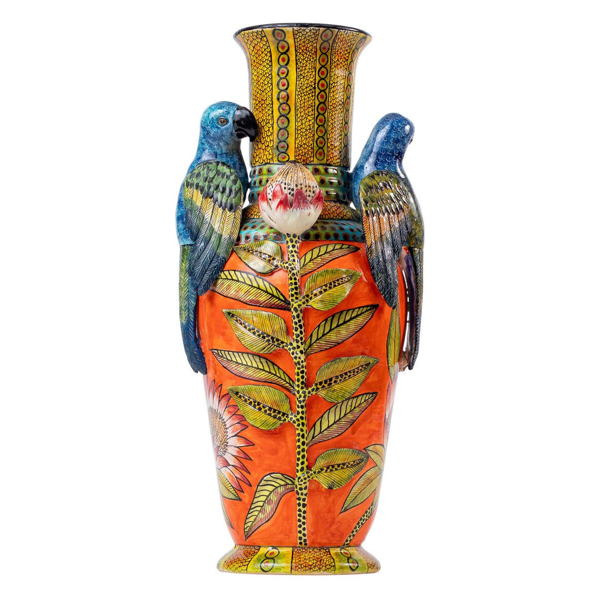 Parrot vase