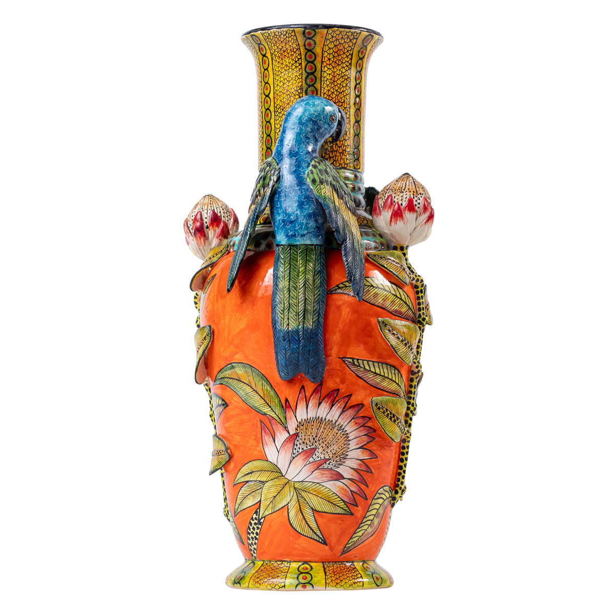 Parrot vase
