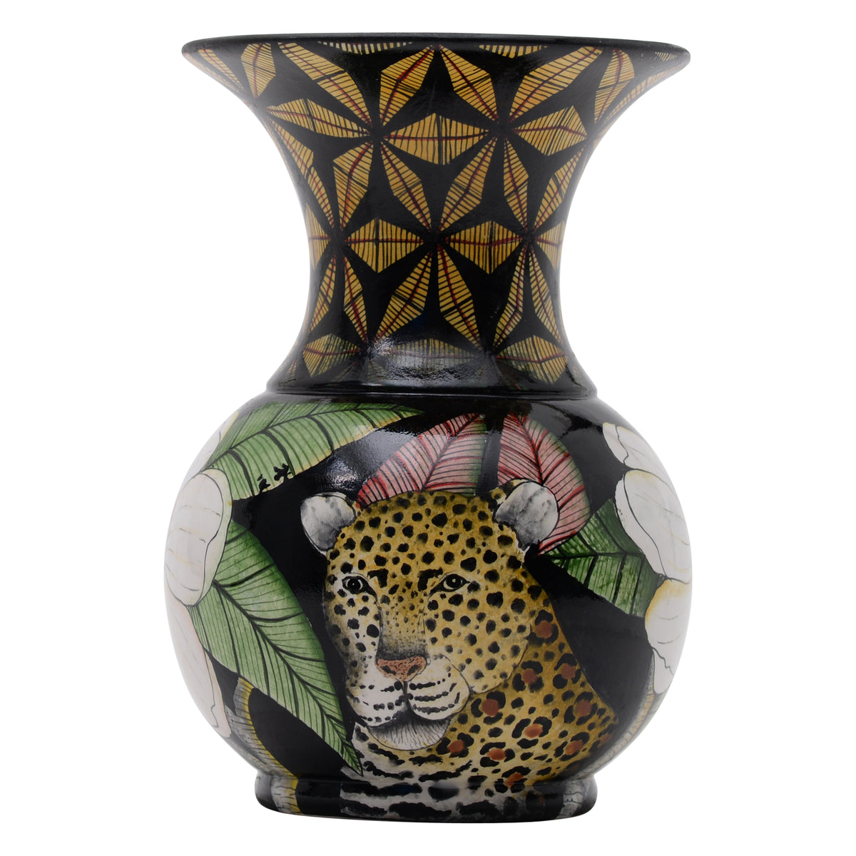 Leopard vase