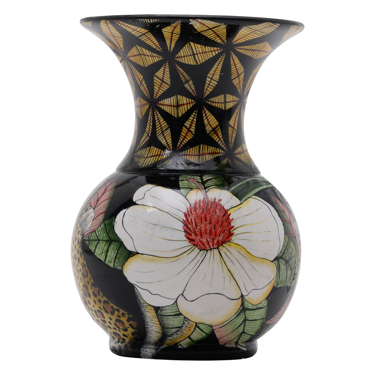 Leopard vase
