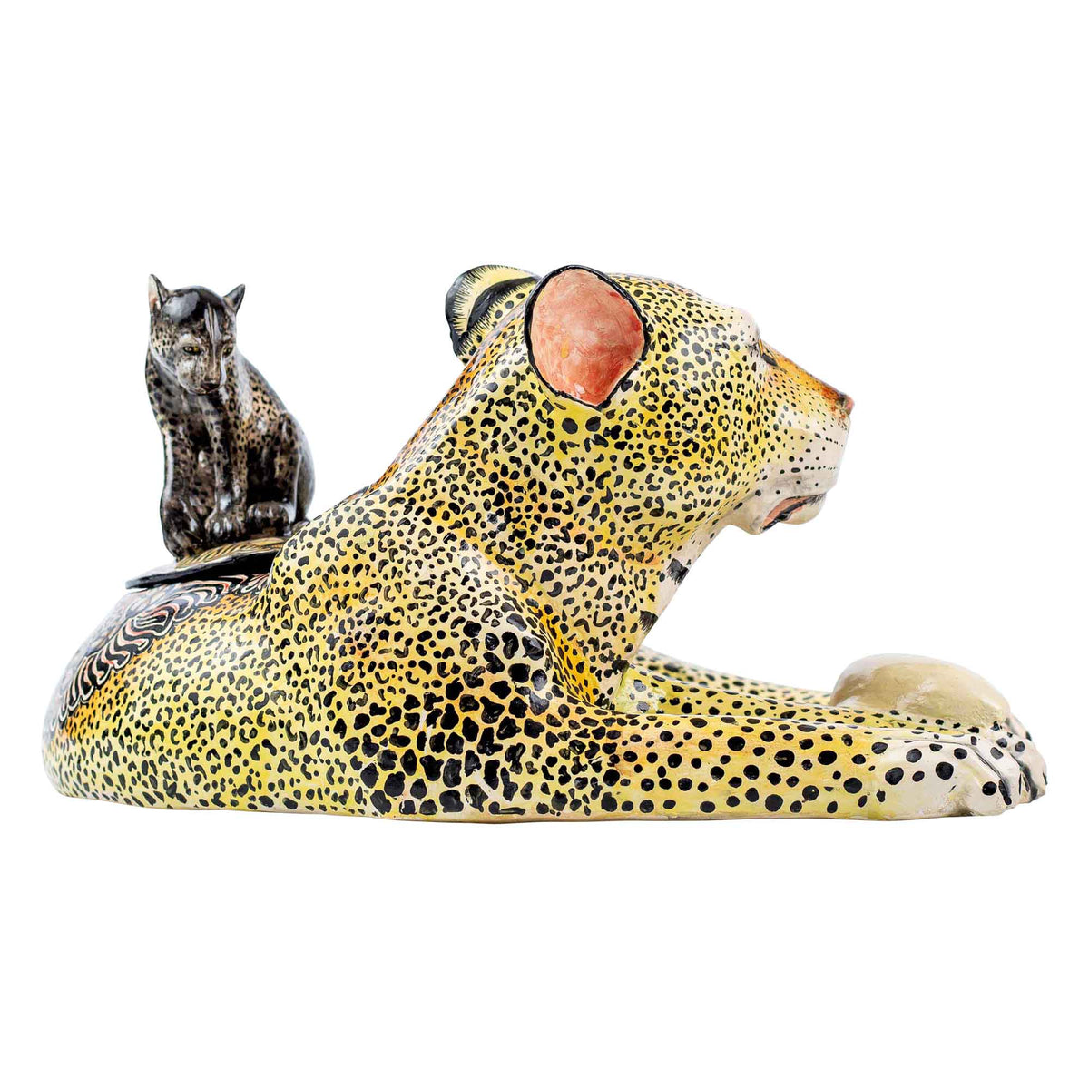 Leopard urn