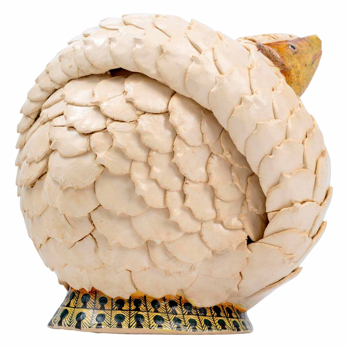 White Pangolin Sculpture