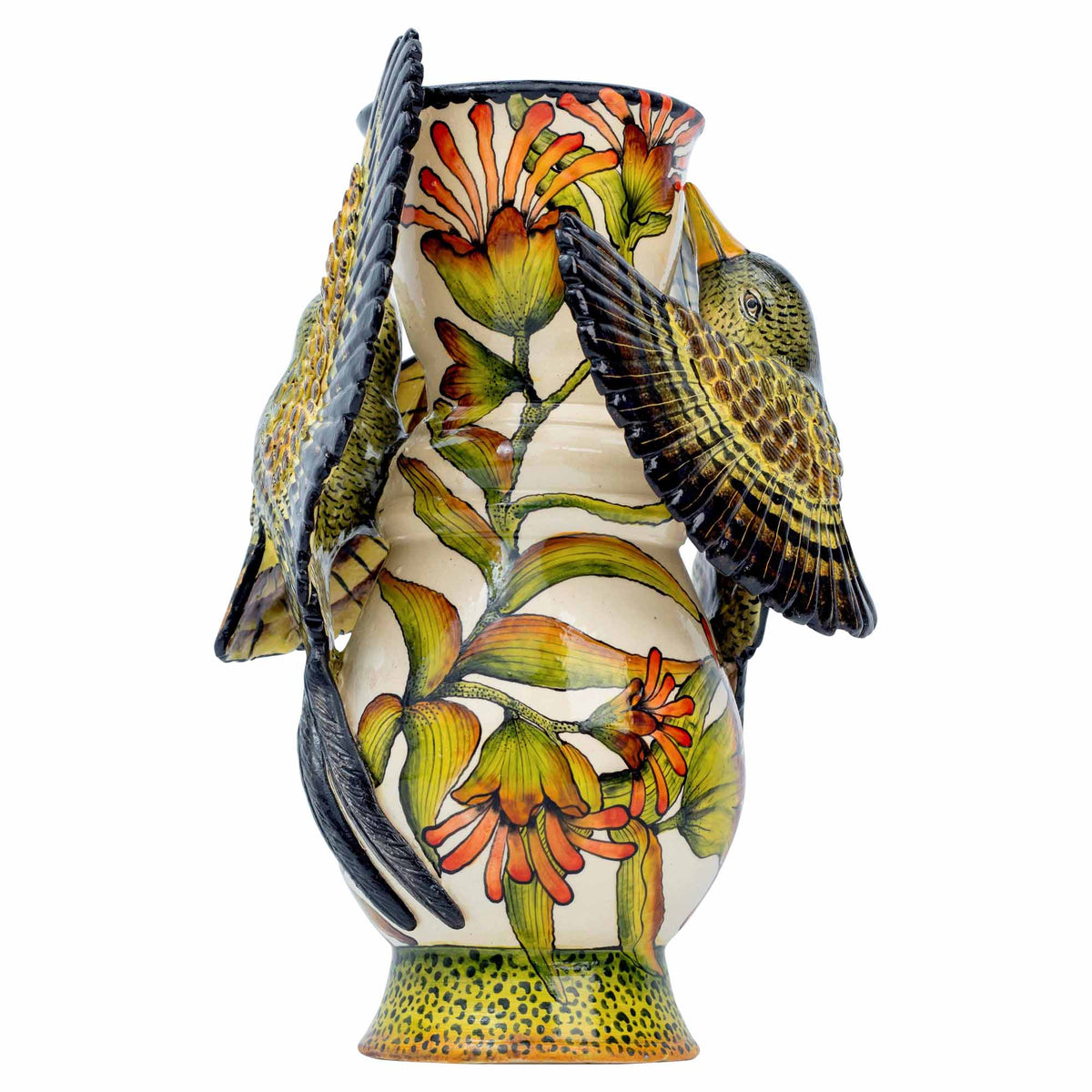 Malachite Sunbird Vase
