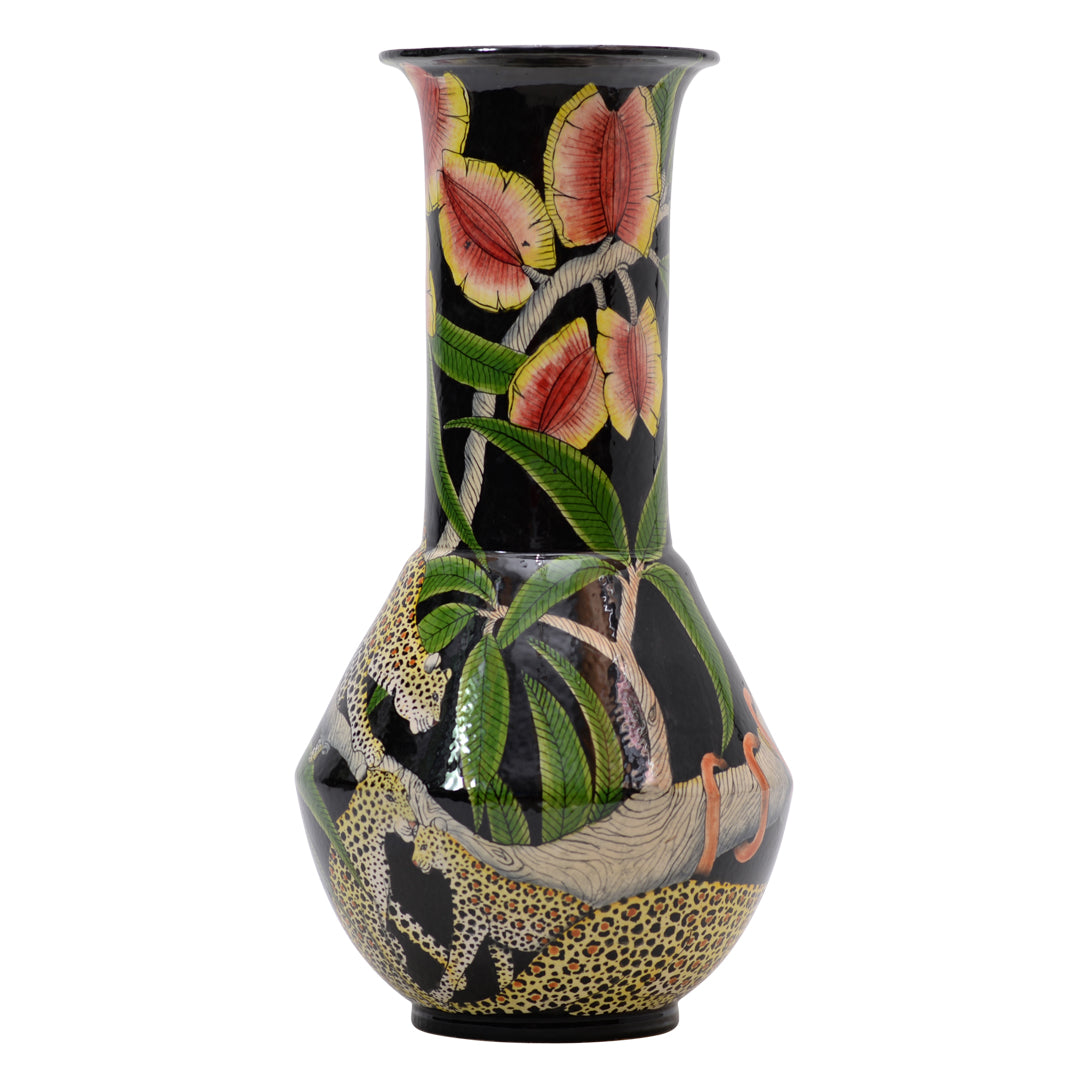 Leopard vase