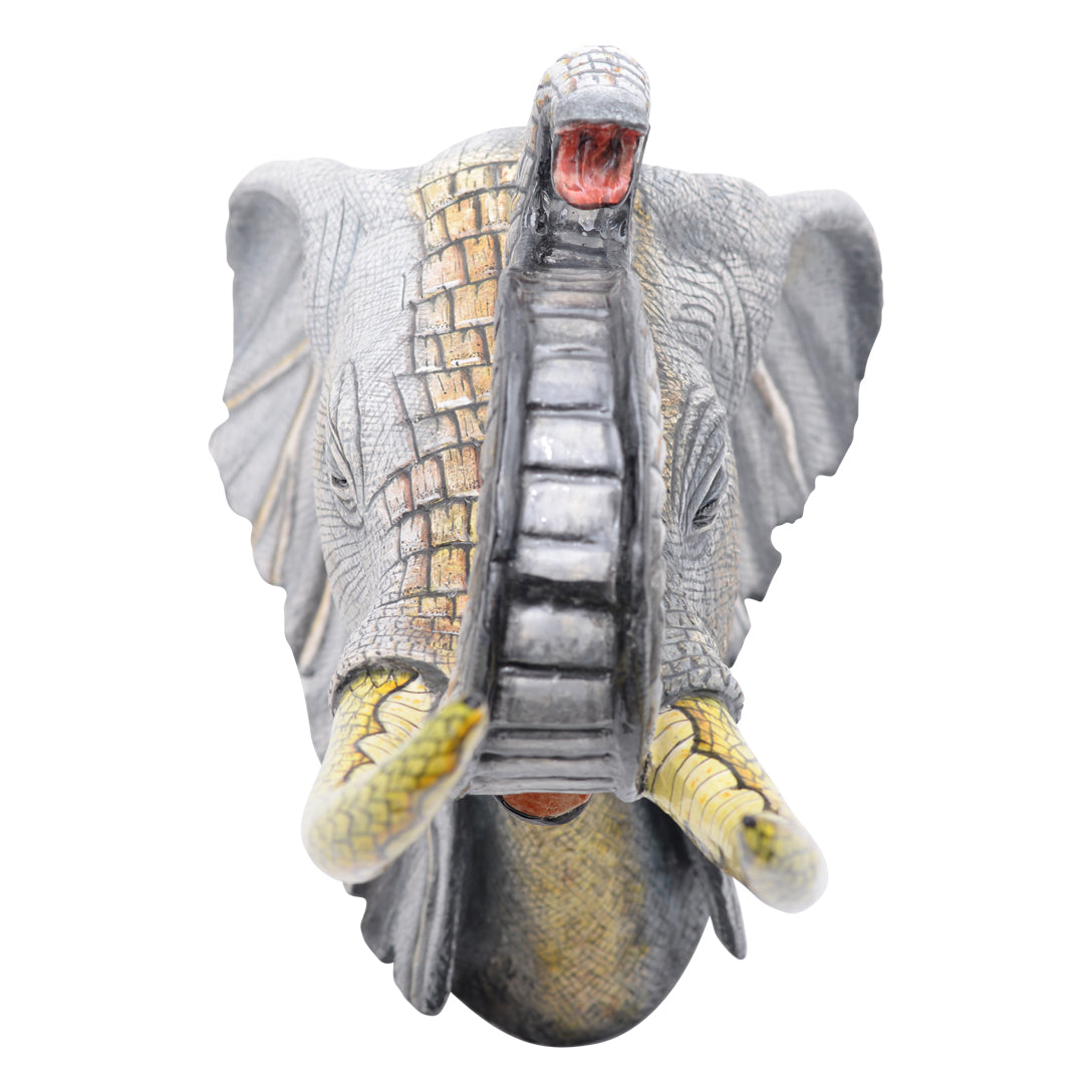 Elephant head sculpture