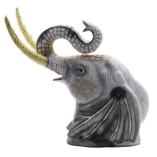 Elephant head sculpture