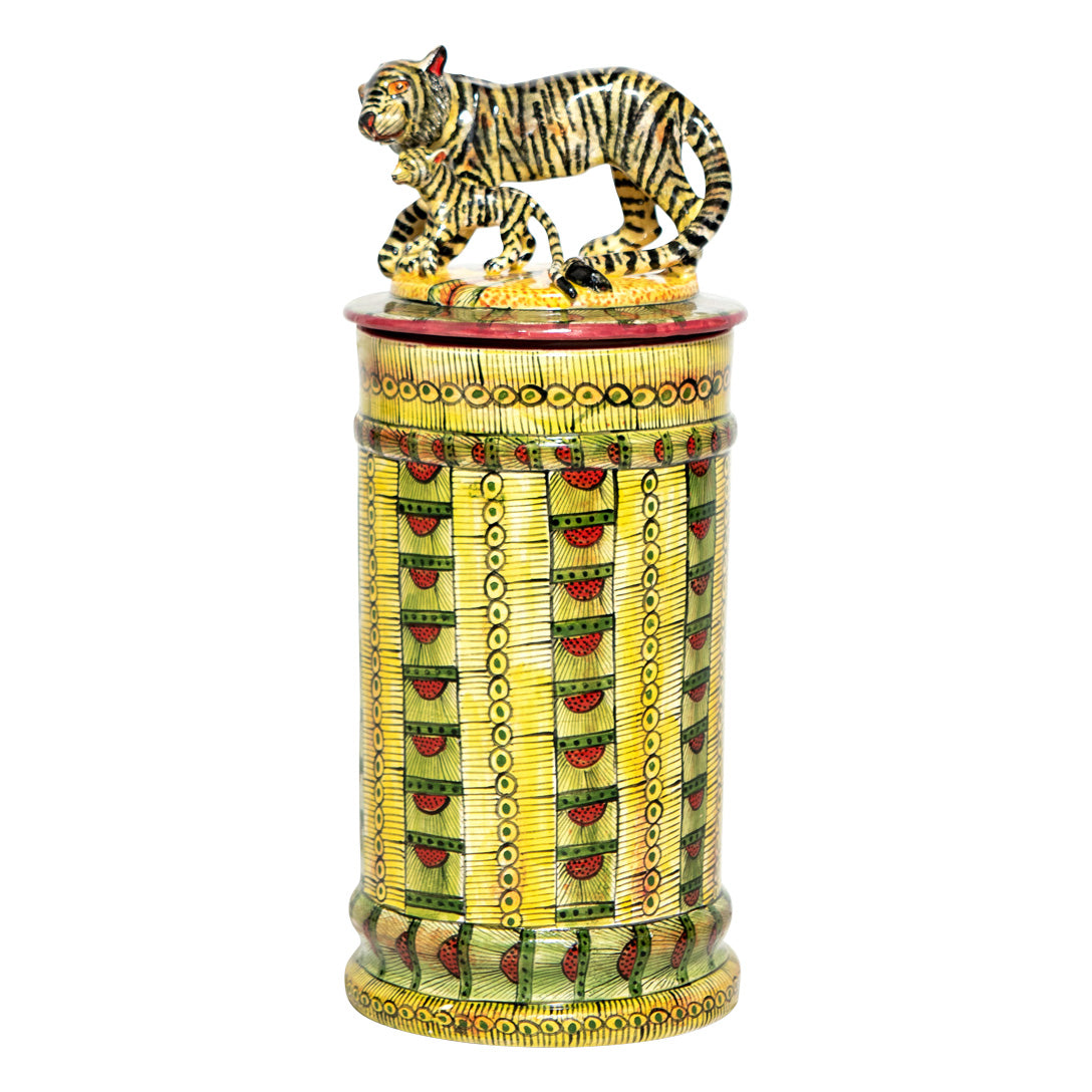 Tiger cookie jar