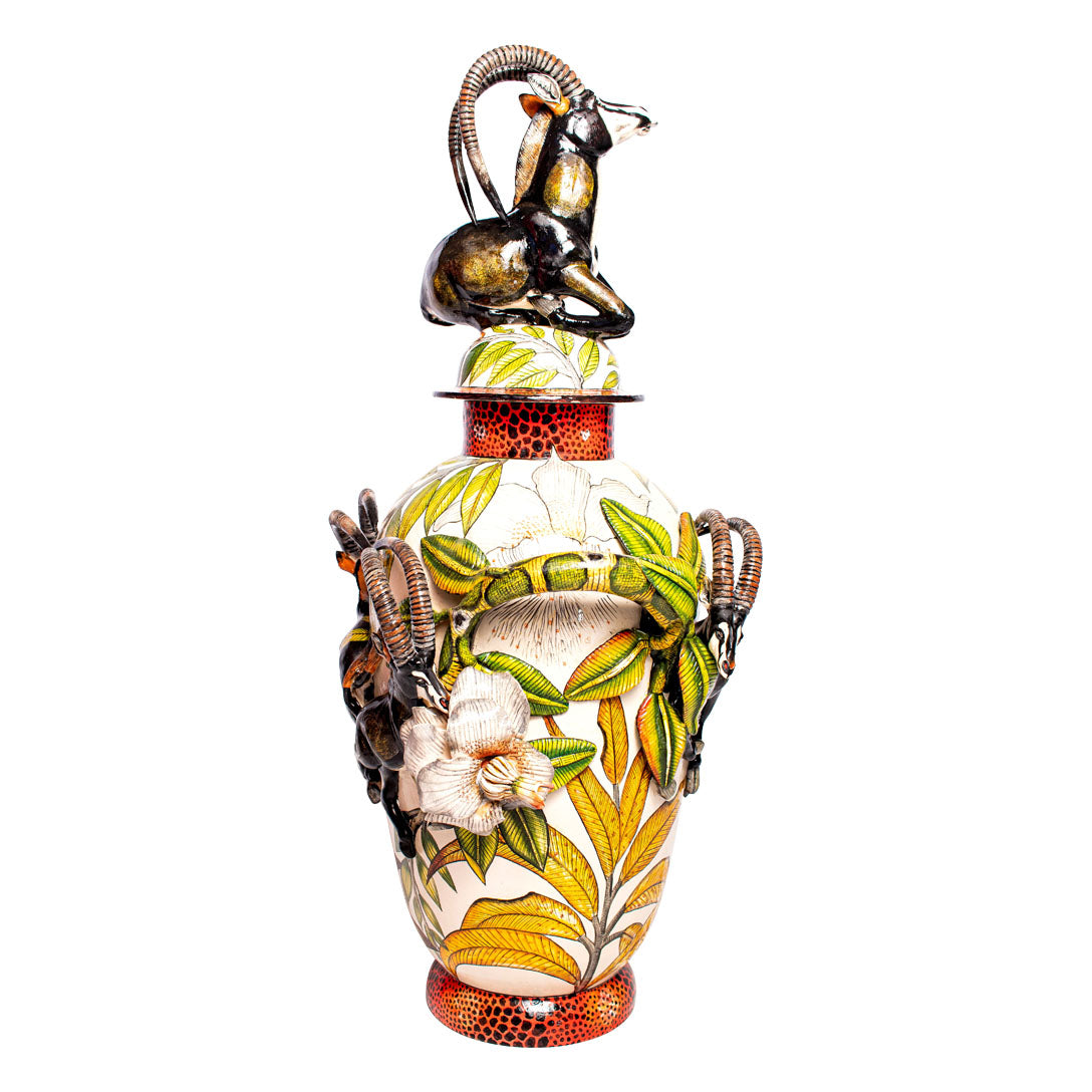 Pair of sable urns