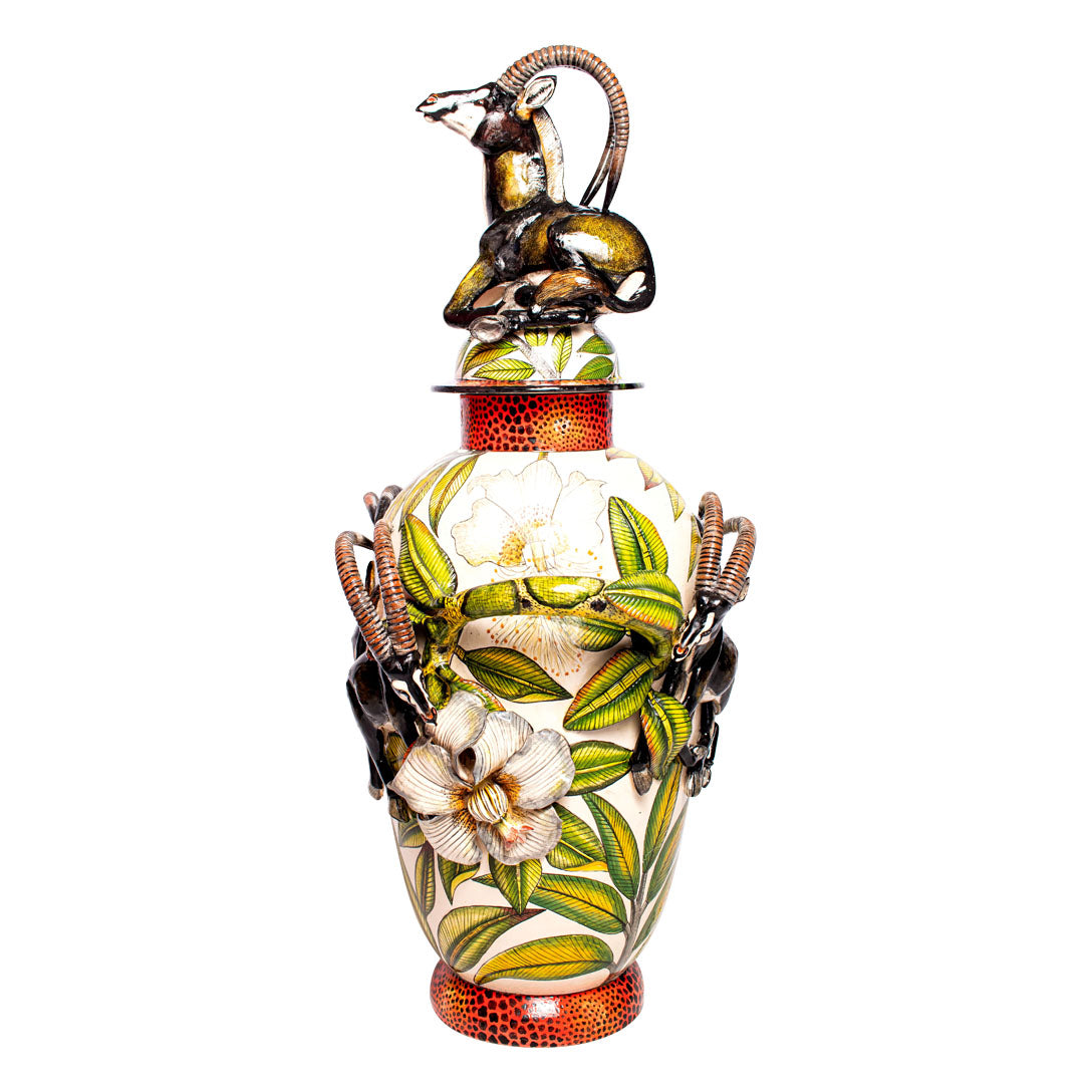 Pair of sable urns