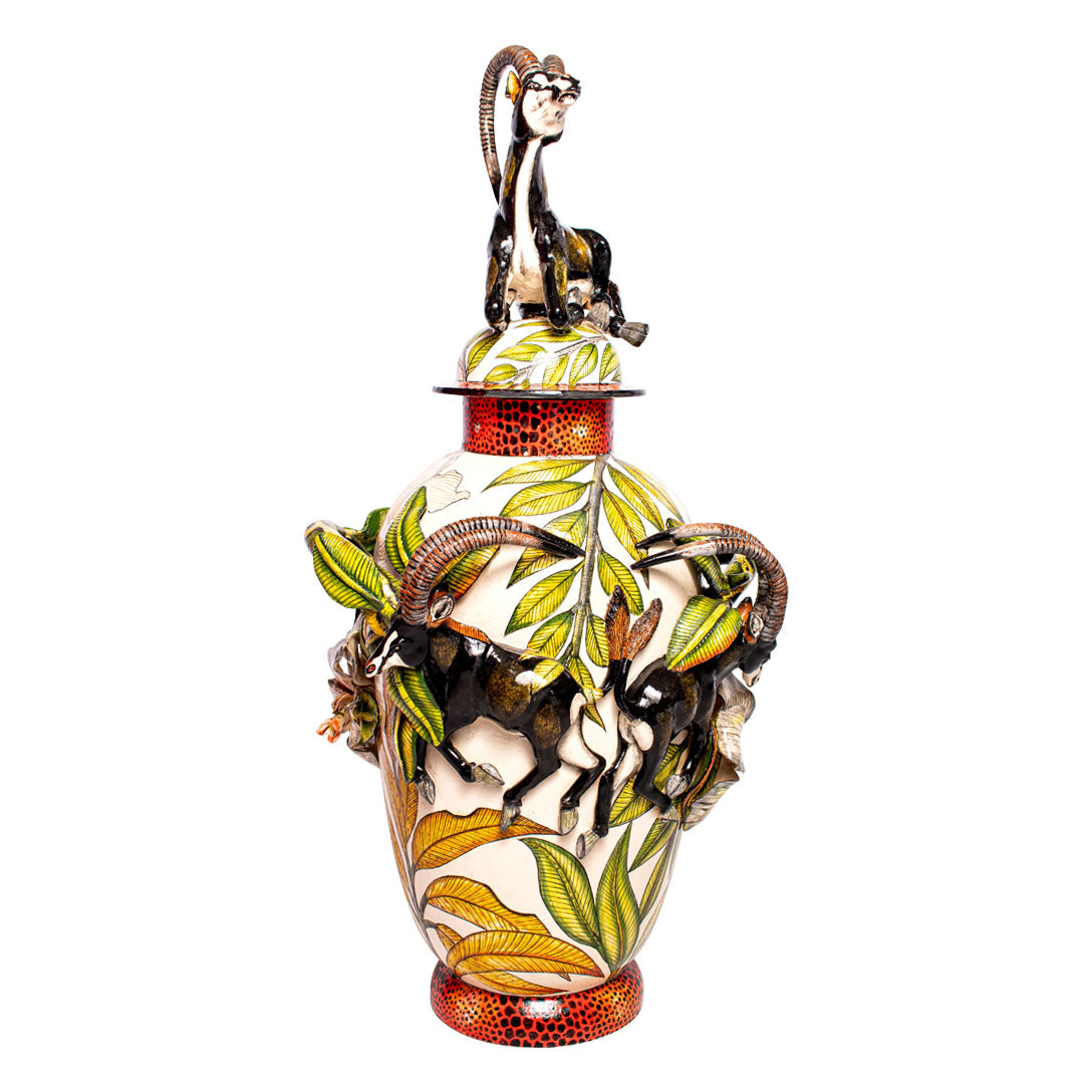 Pair of sable urns
