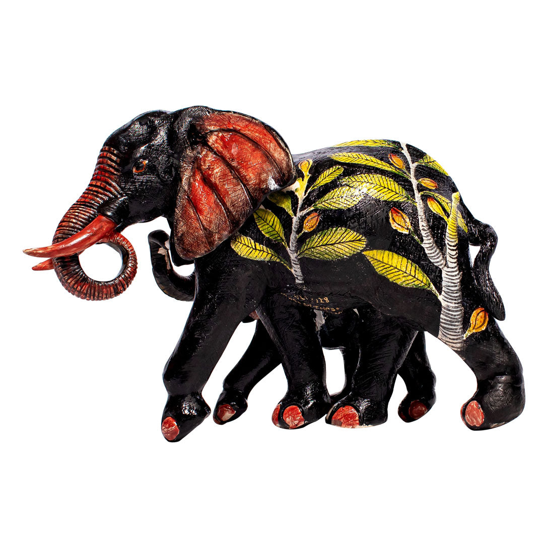 Elephant with calf sculpture