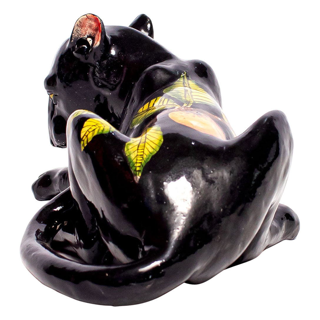 Black panther sculpture