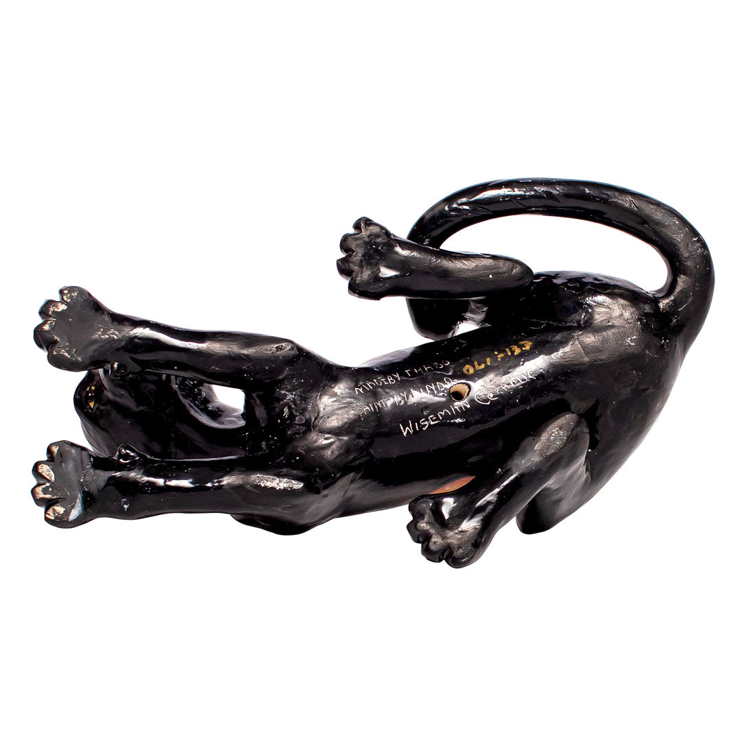 Black panther sculpture