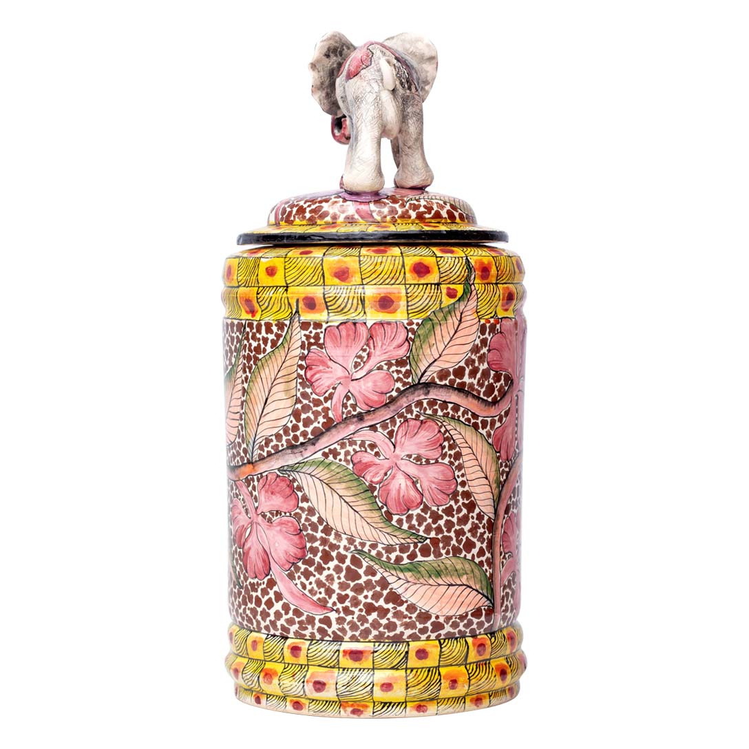 Elephant cookie jar