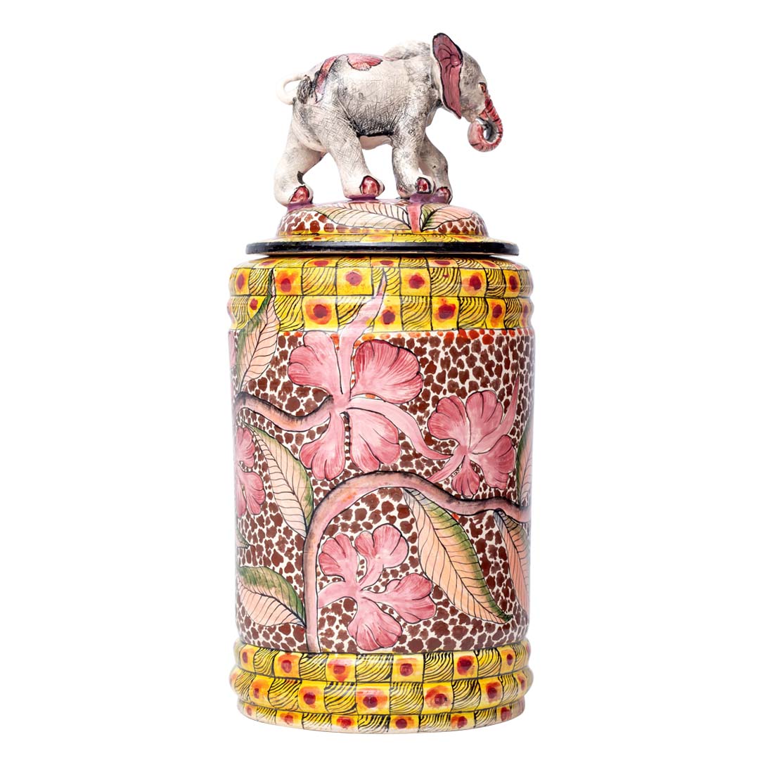 Elephant cookie jar