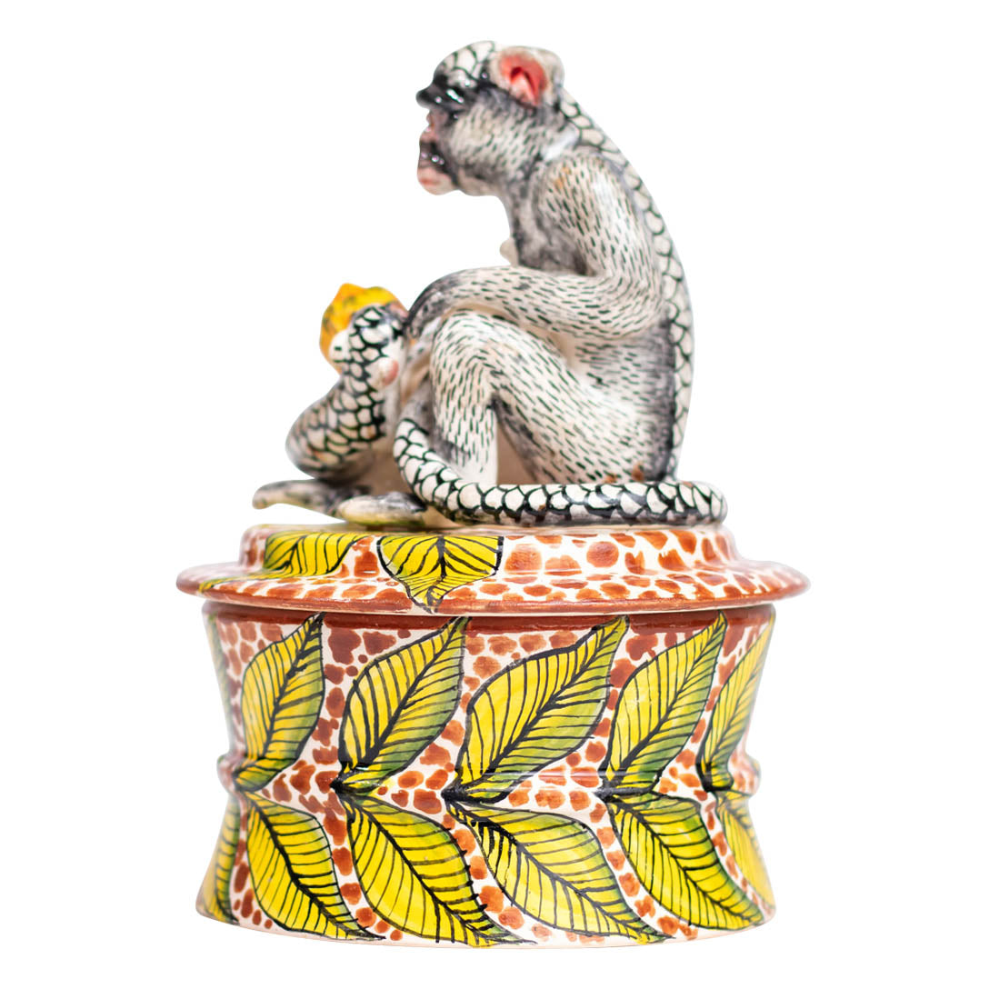Monkey in savannah jewelry box