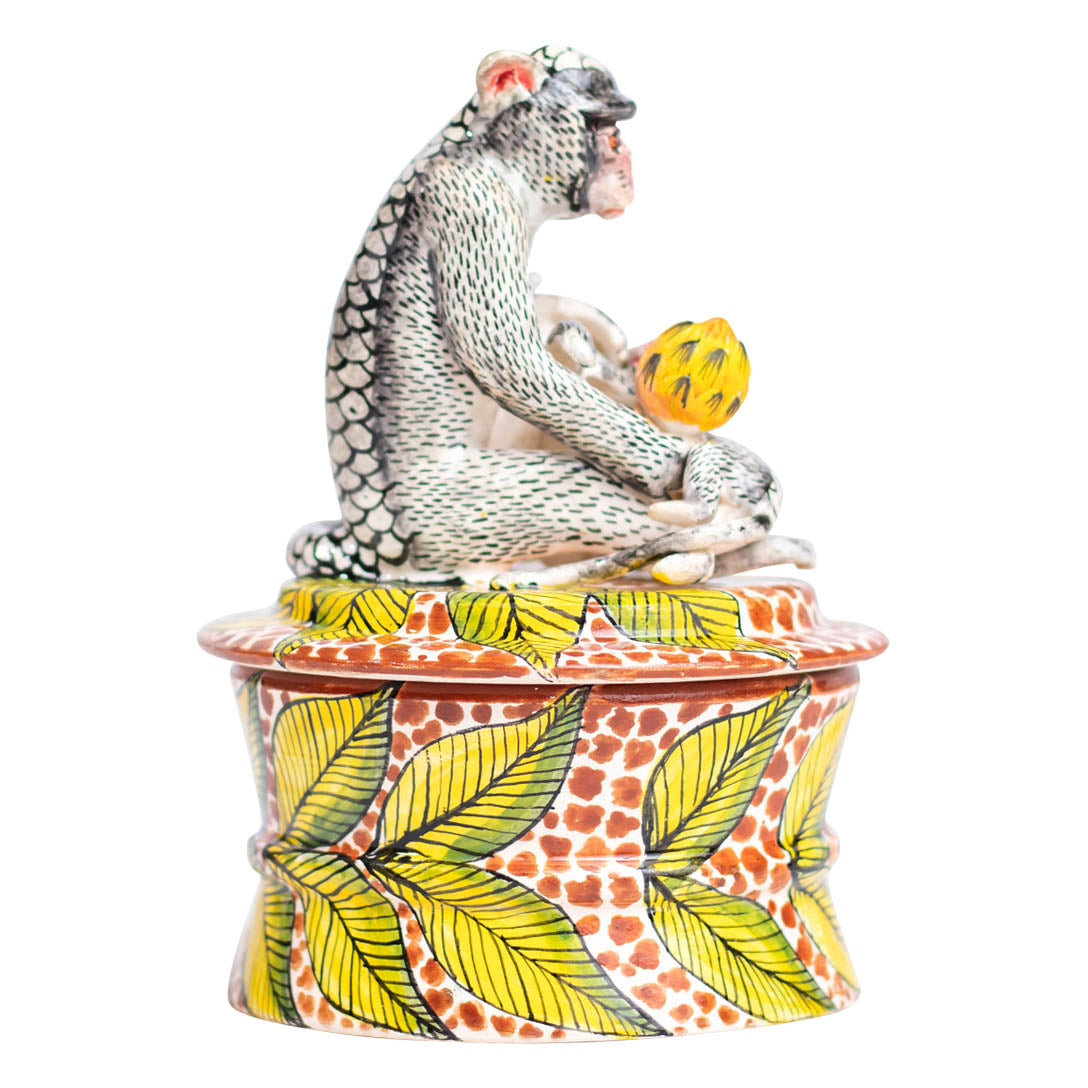 Monkey in savannah jewelry box