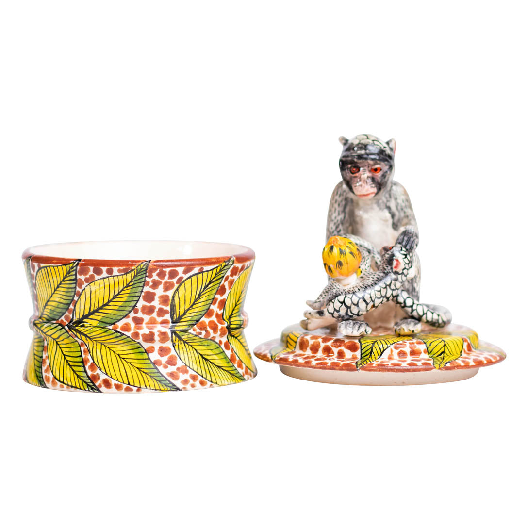 Monkey in savannah jewelry box