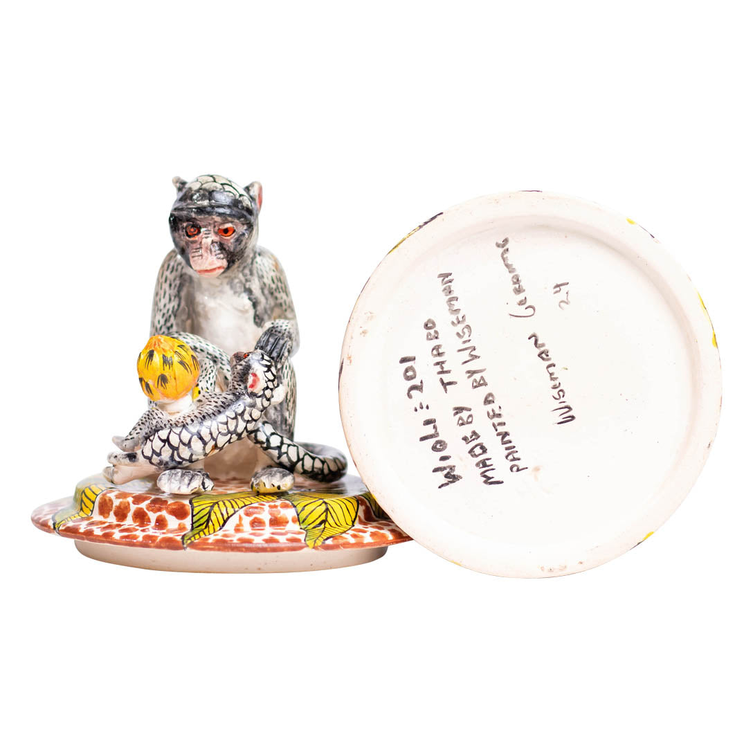 Monkey in savannah jewelry box