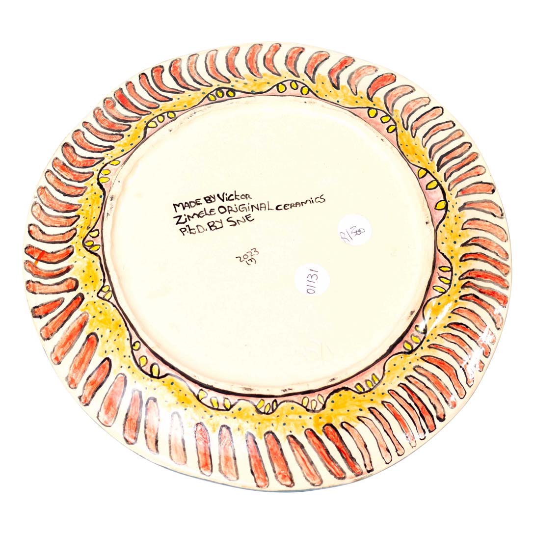 Variety of butterflies plate