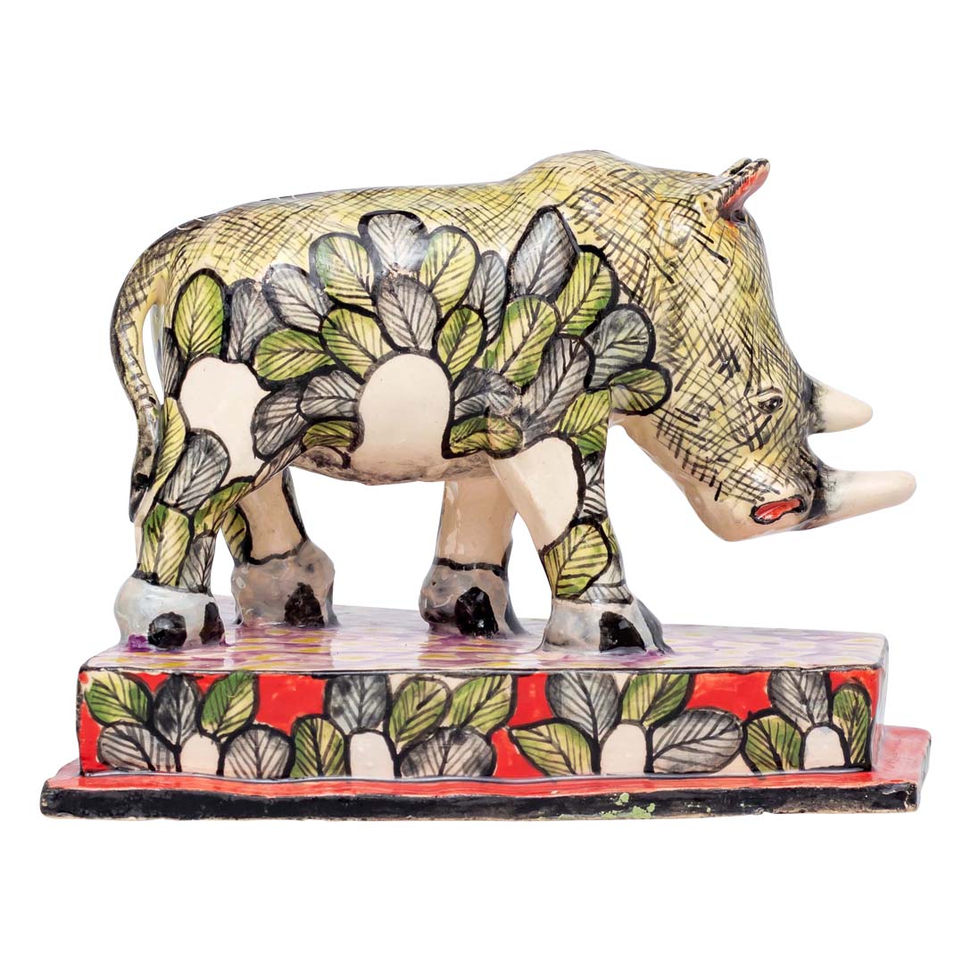 Rhinoceros sculpture