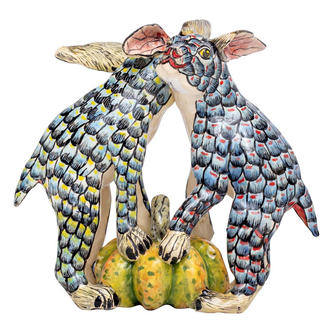 Rabbits sculpture