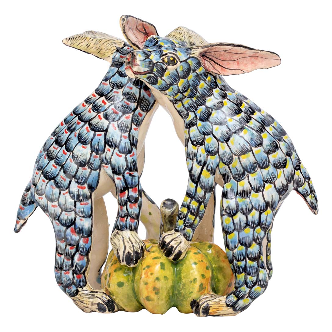 Rabbits sculpture