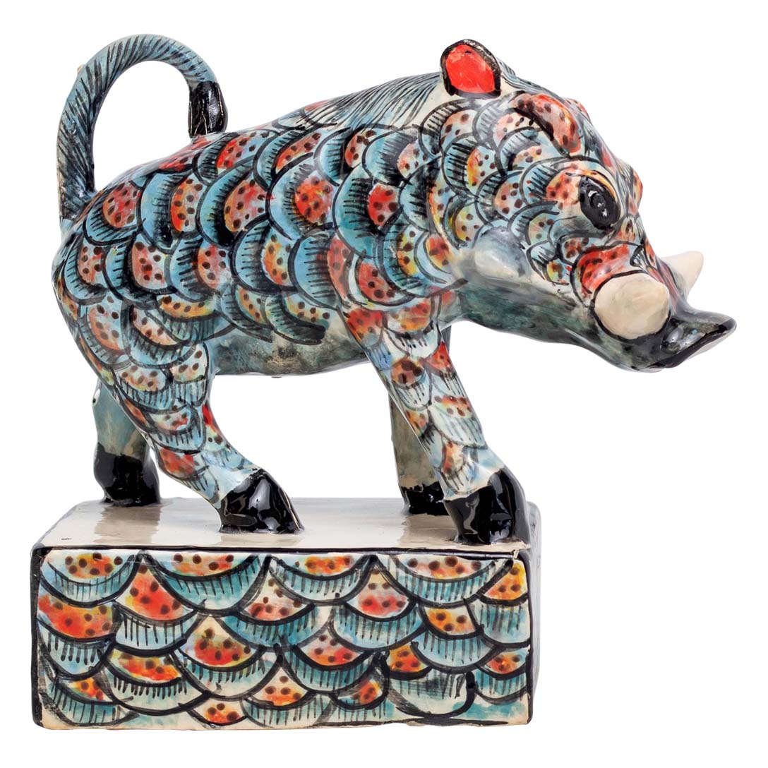 Warthog sculpture
