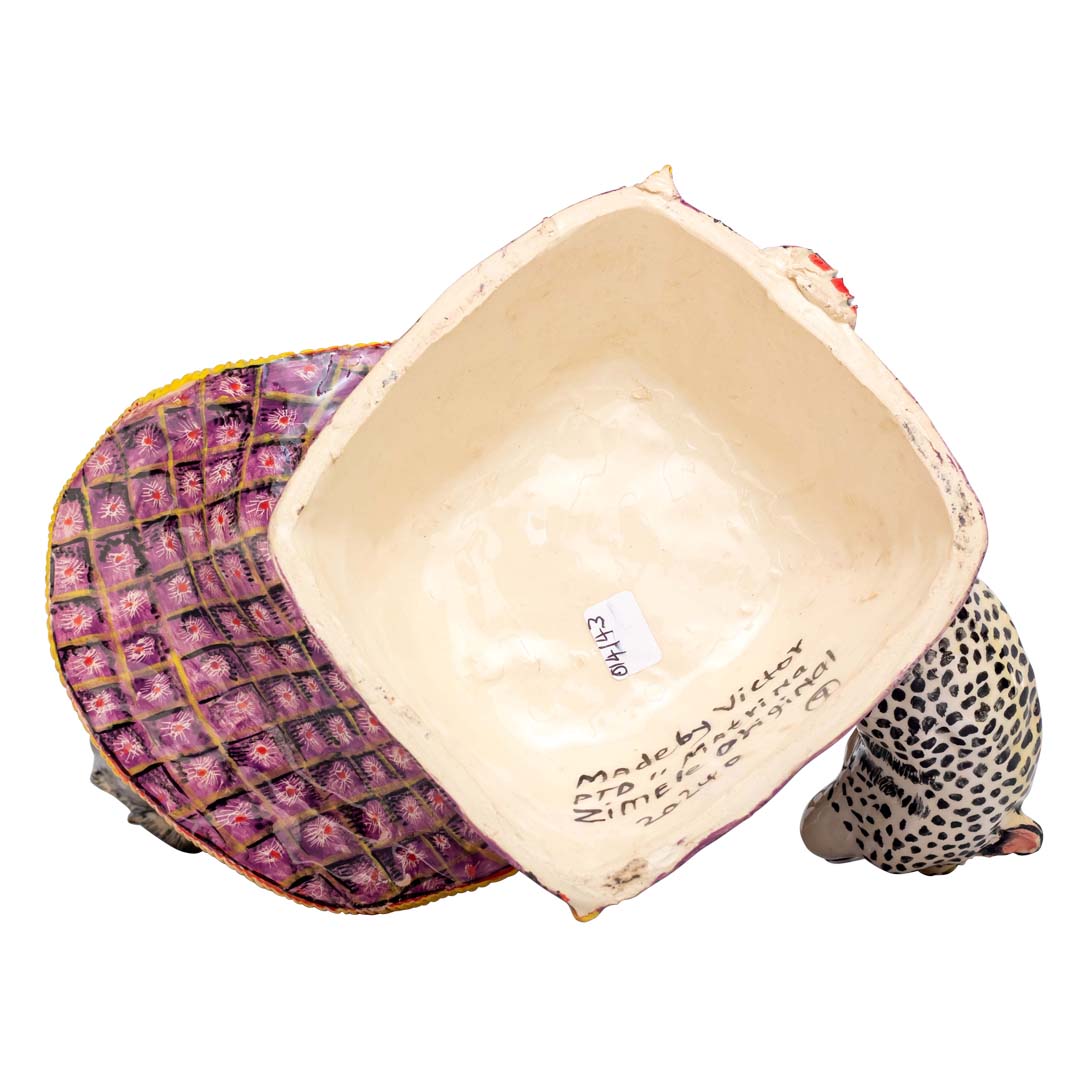 Leopard, monkey sculpture