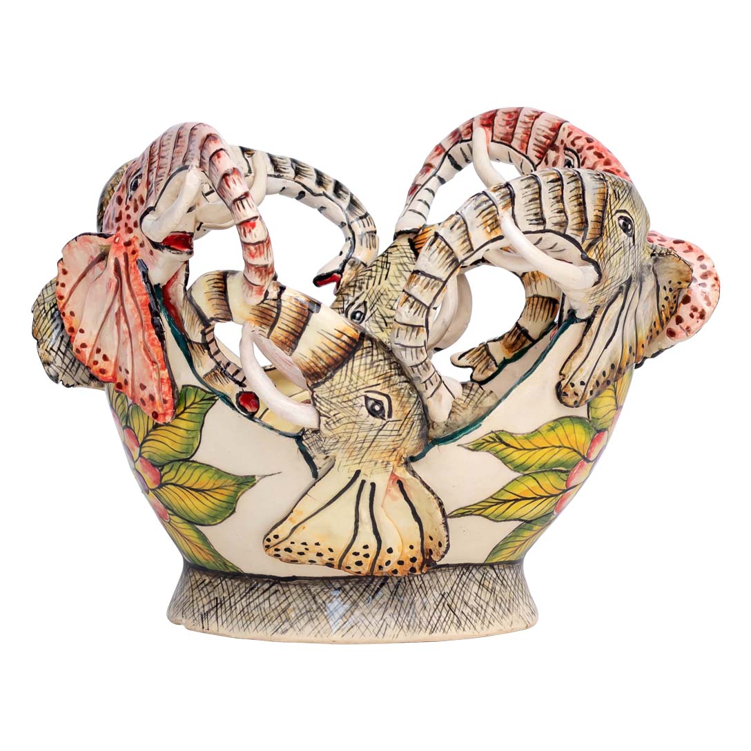 Elephants soap dish