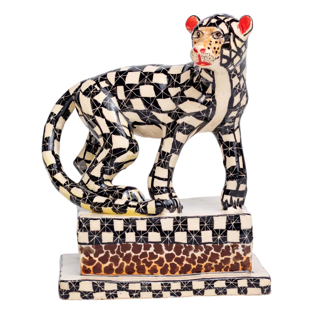 Leopard sculpture