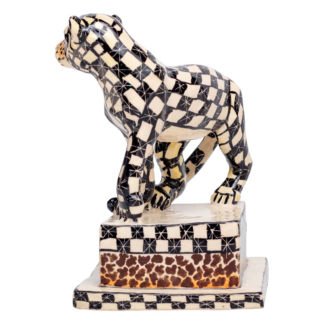 Leopard sculpture