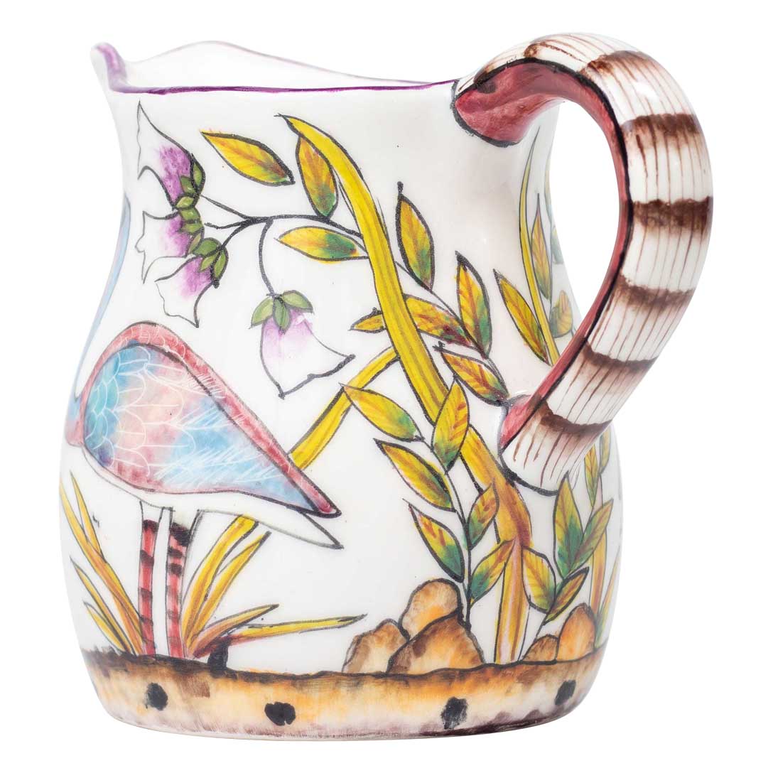 Flamingoes & flowers milk-jug