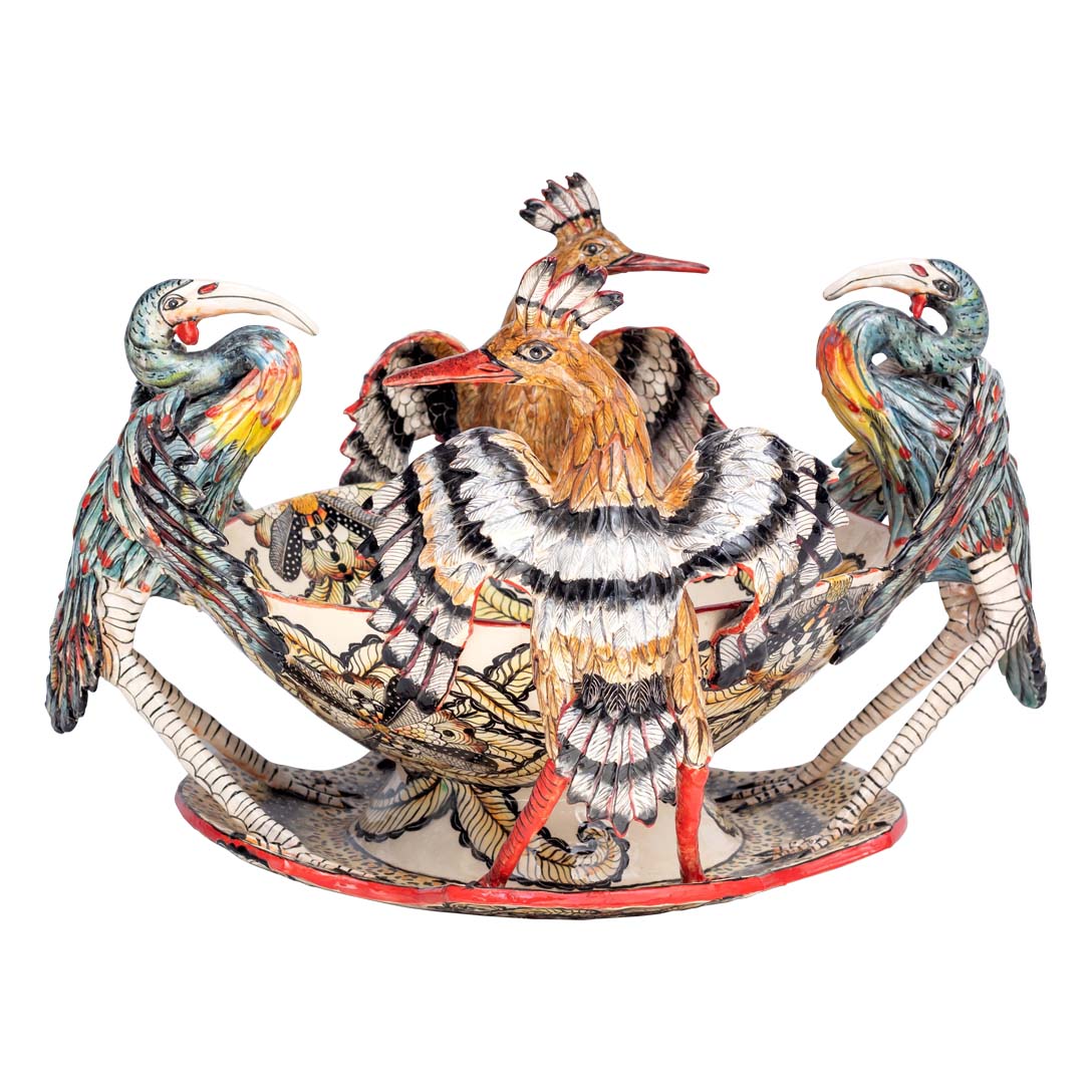 Herons & hoppoes bowl