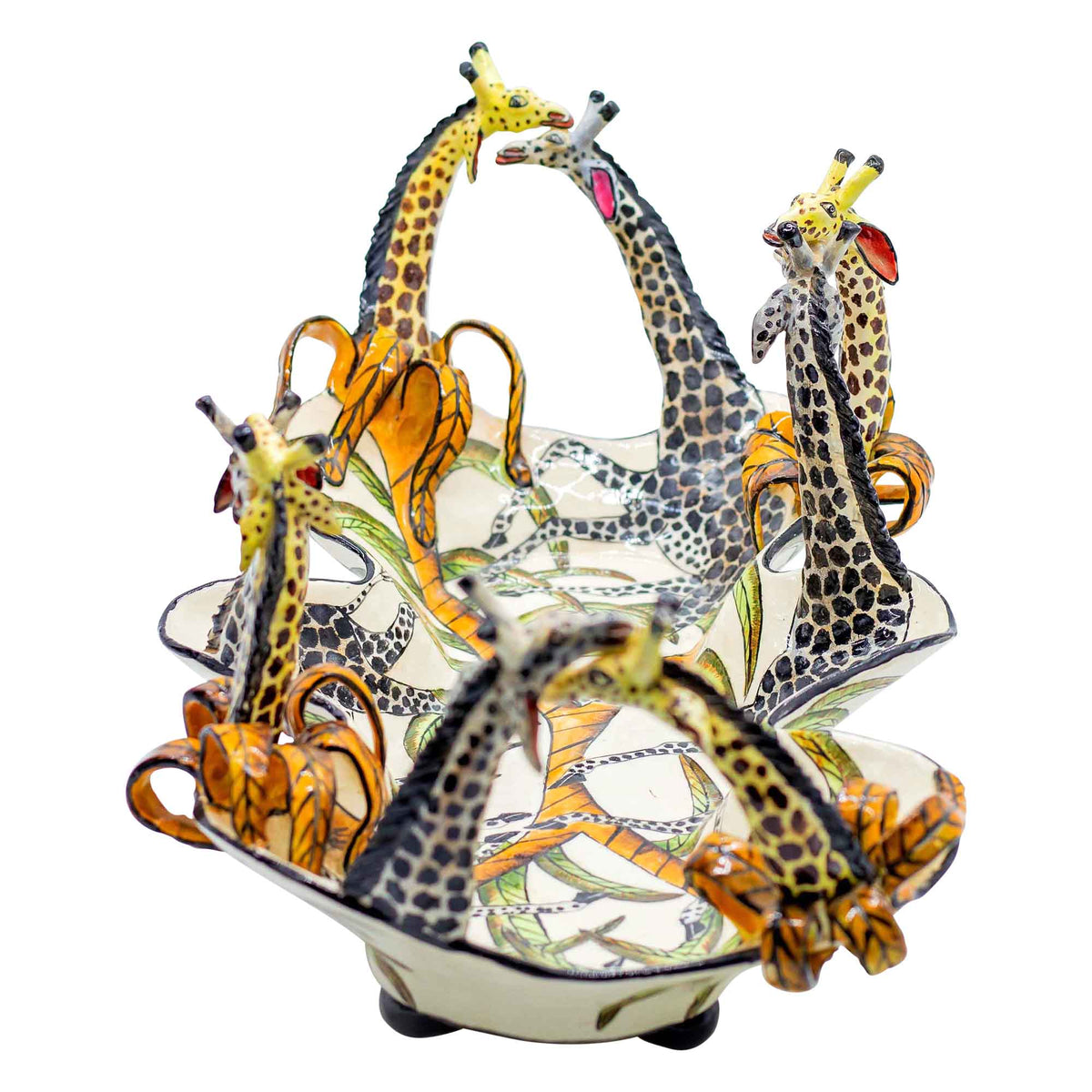 Giraffes & flowers tray