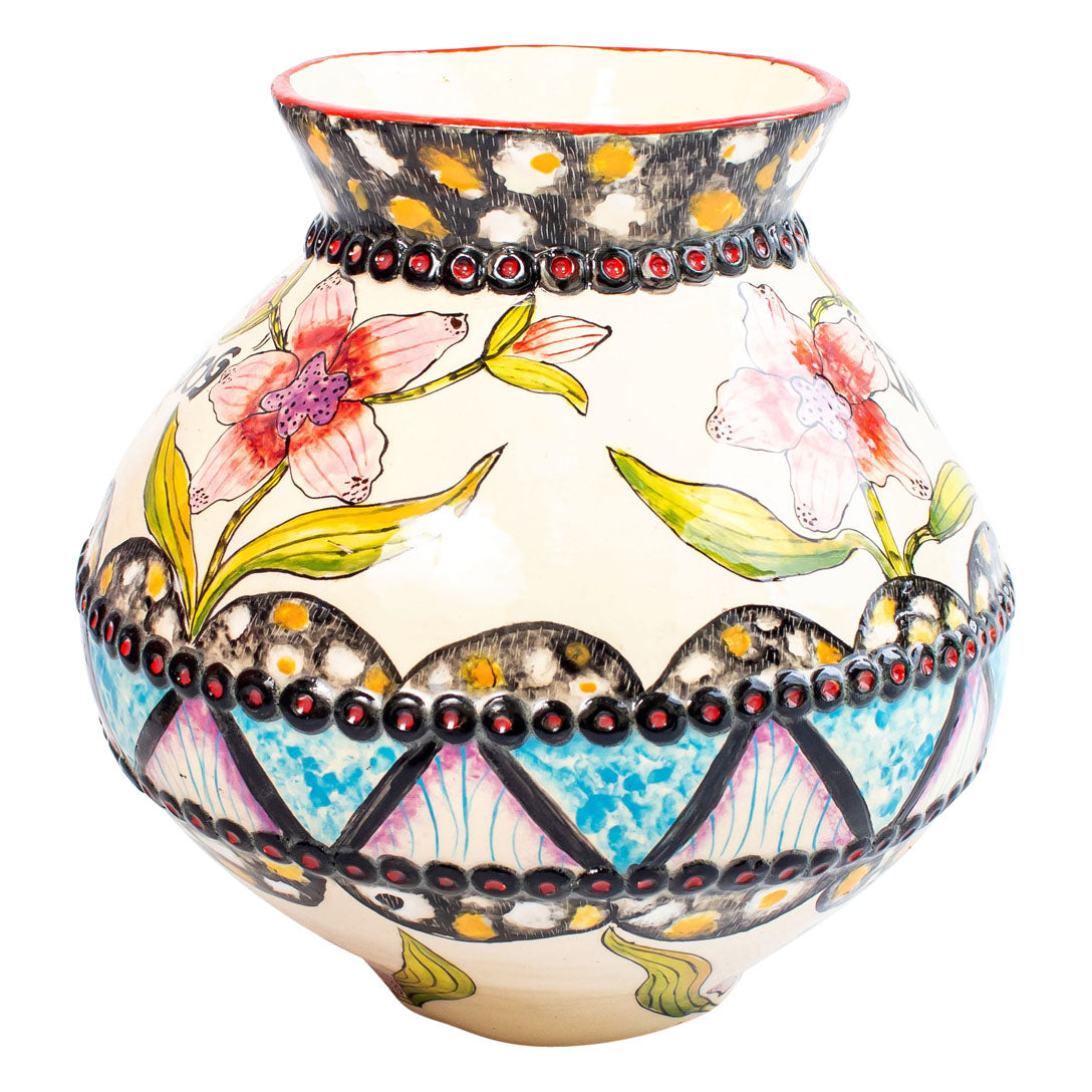 Wild dog flower vase