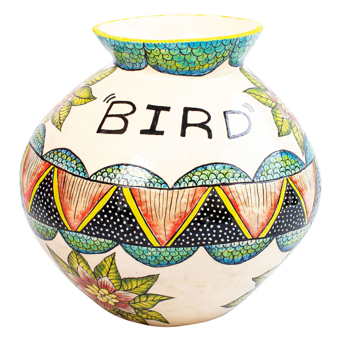 Bird flower vase