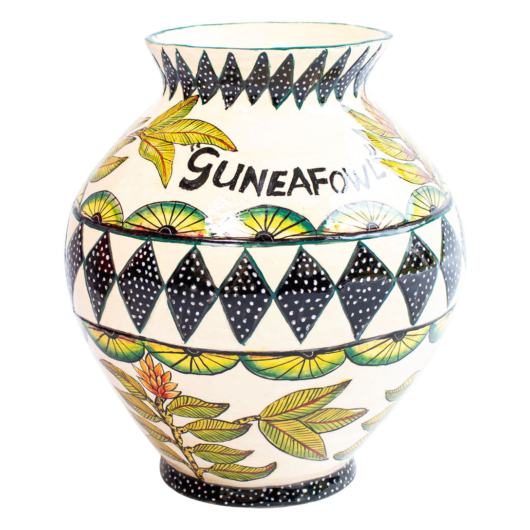 Guineafowl flower vase