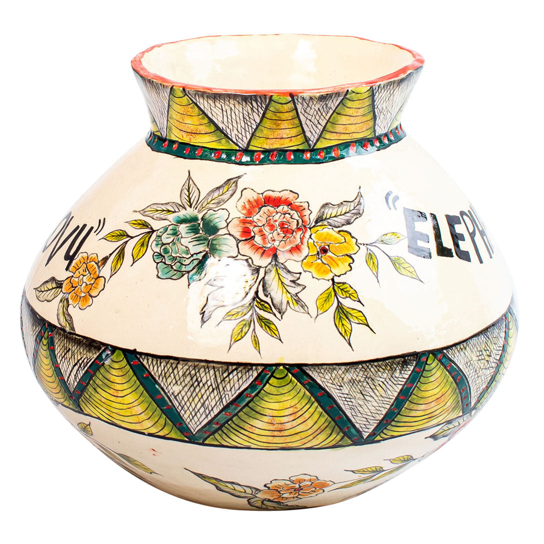 Elephant flower vase
