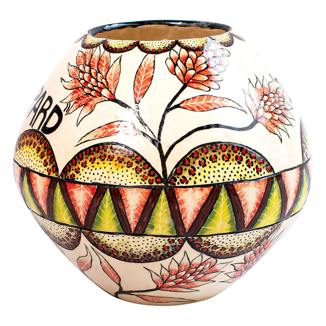 Leopard flower vase