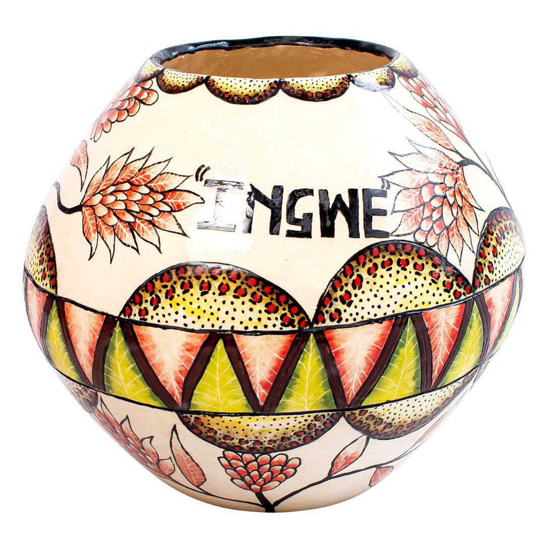 Leopard flower vase