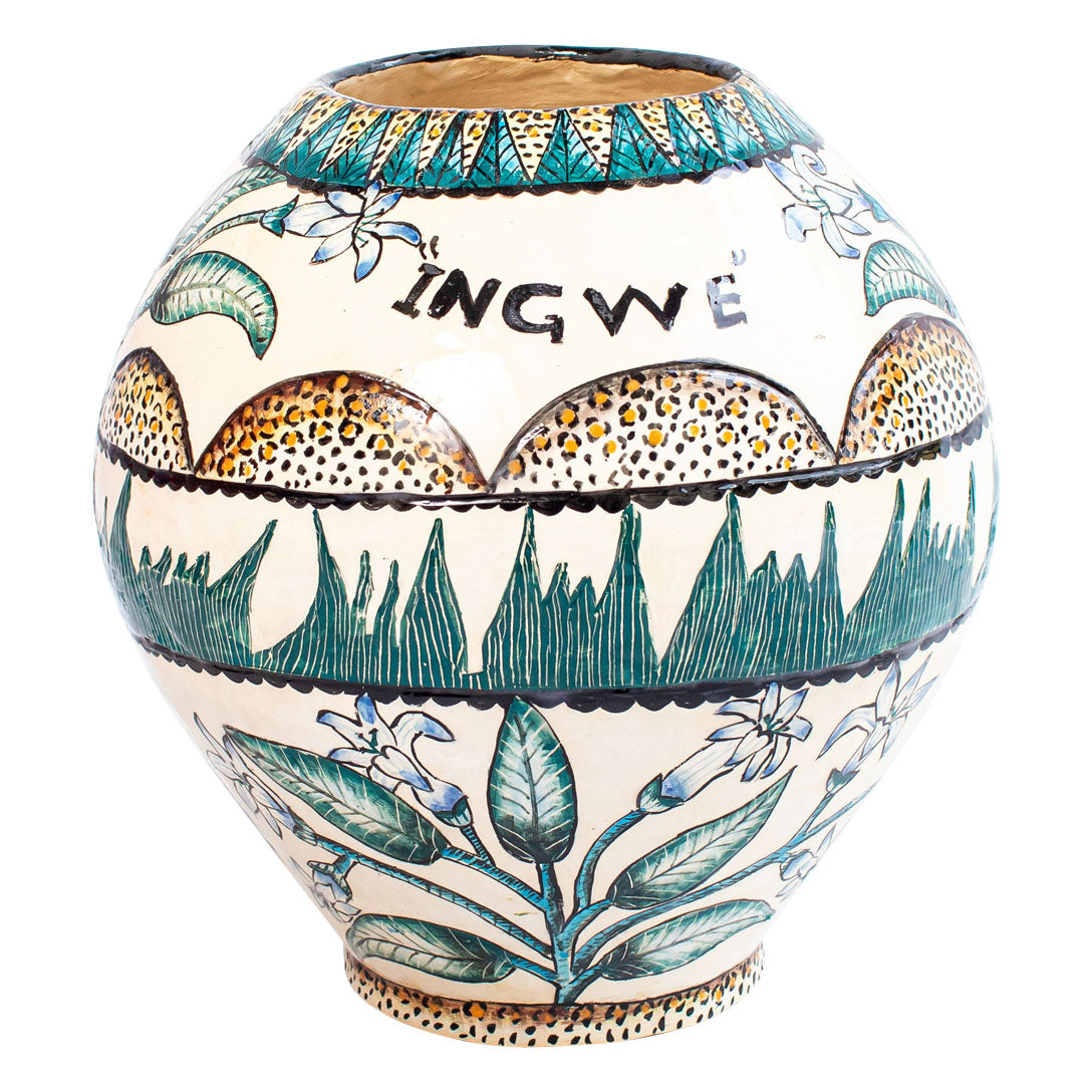 Leopard flower vase