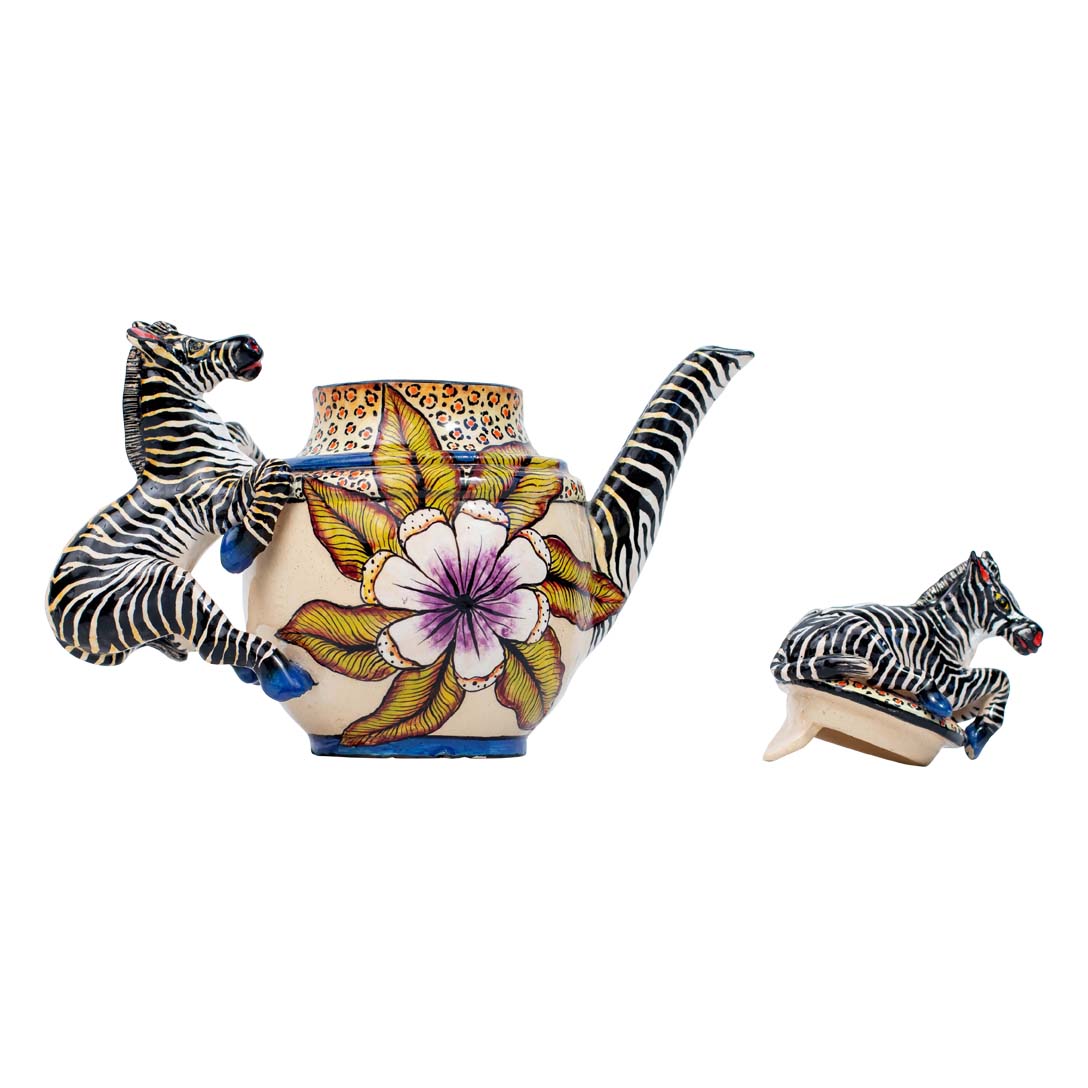Zebra teapot