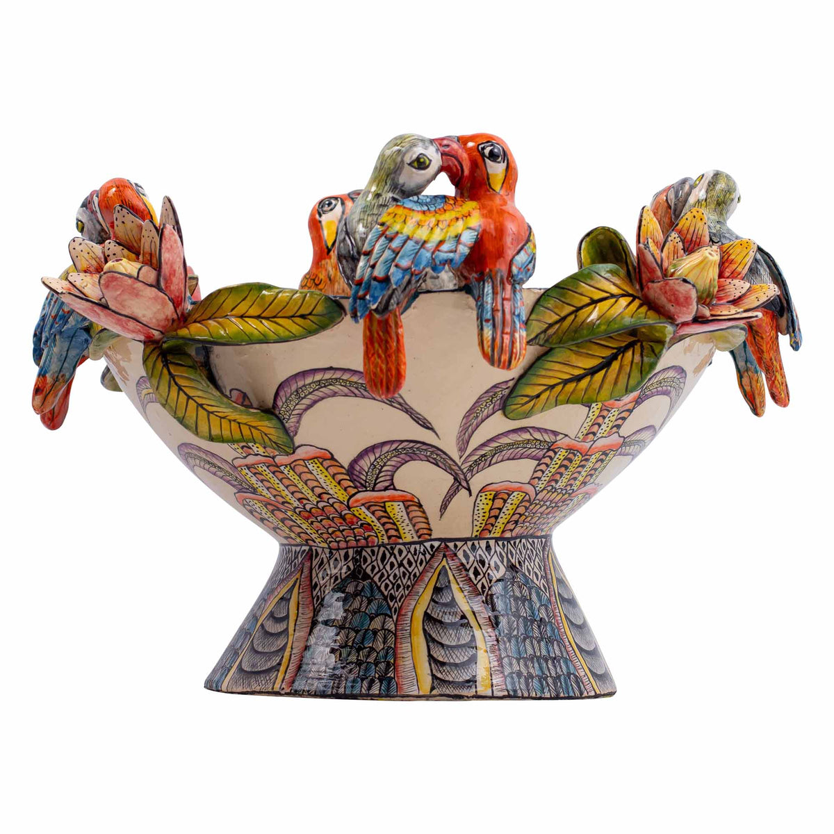 Macaw parrots bowl