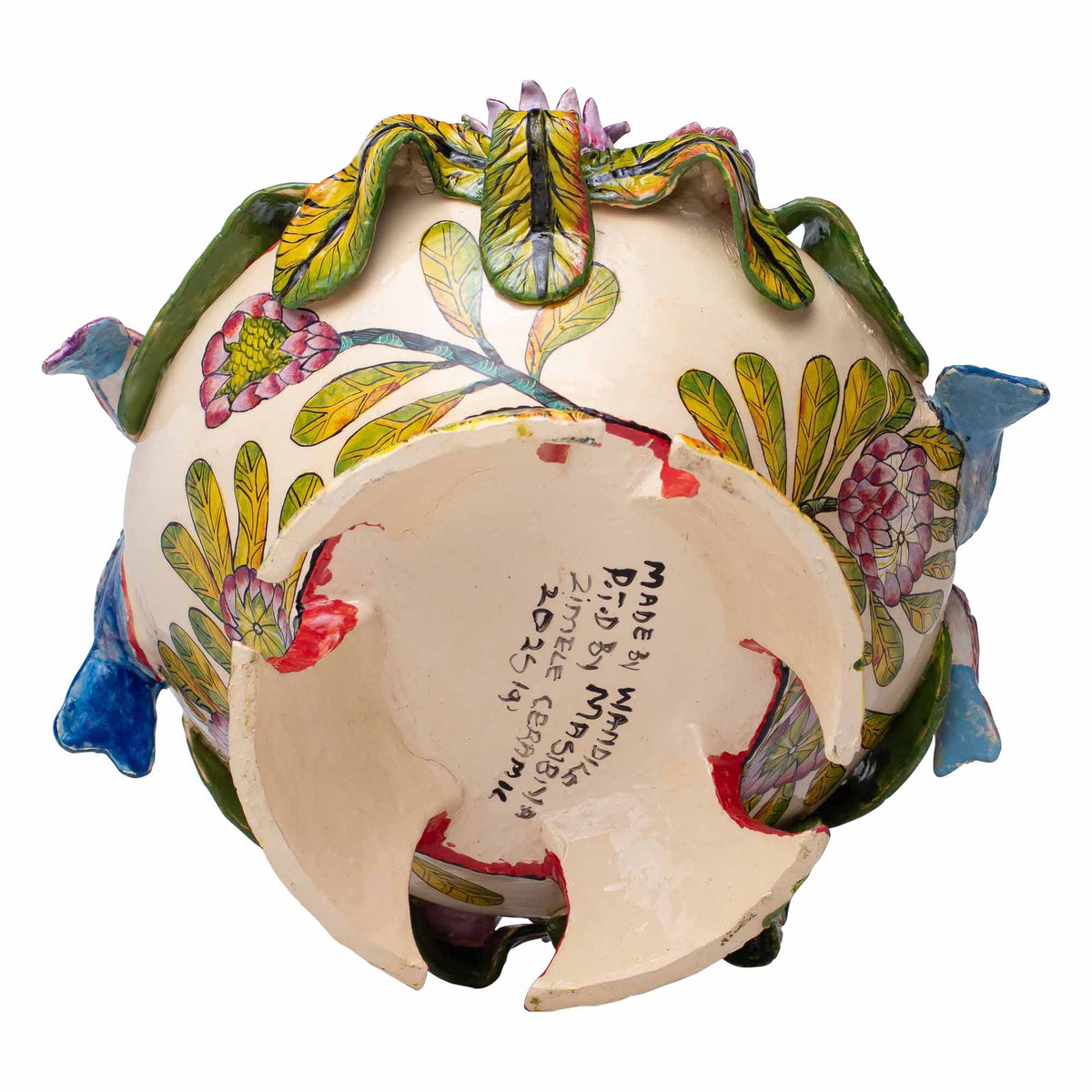 Starlings & proteas bowl