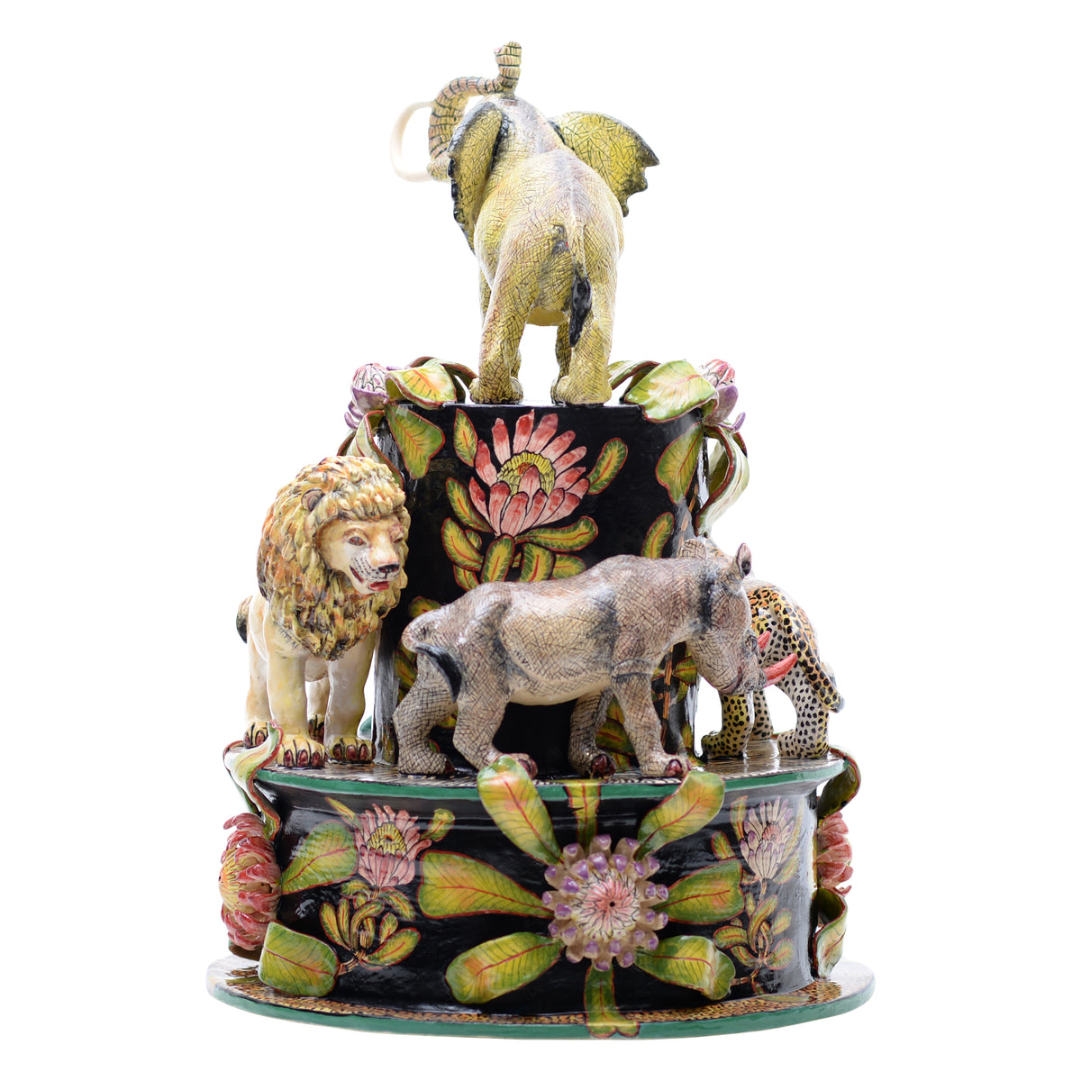African big five sculpture