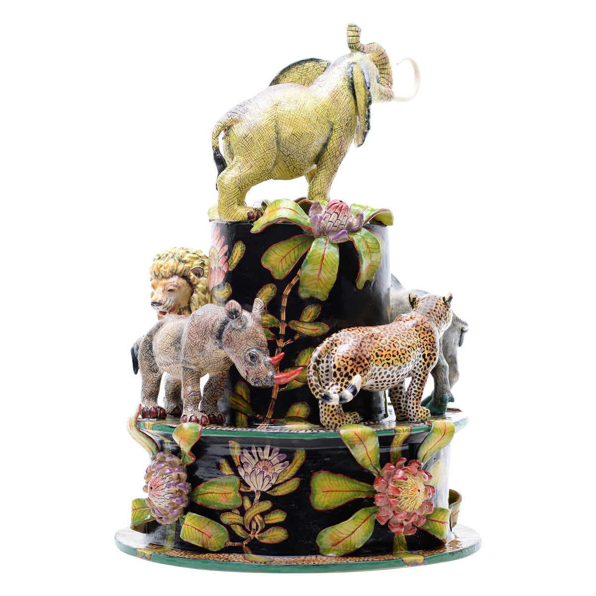 African big five sculpture