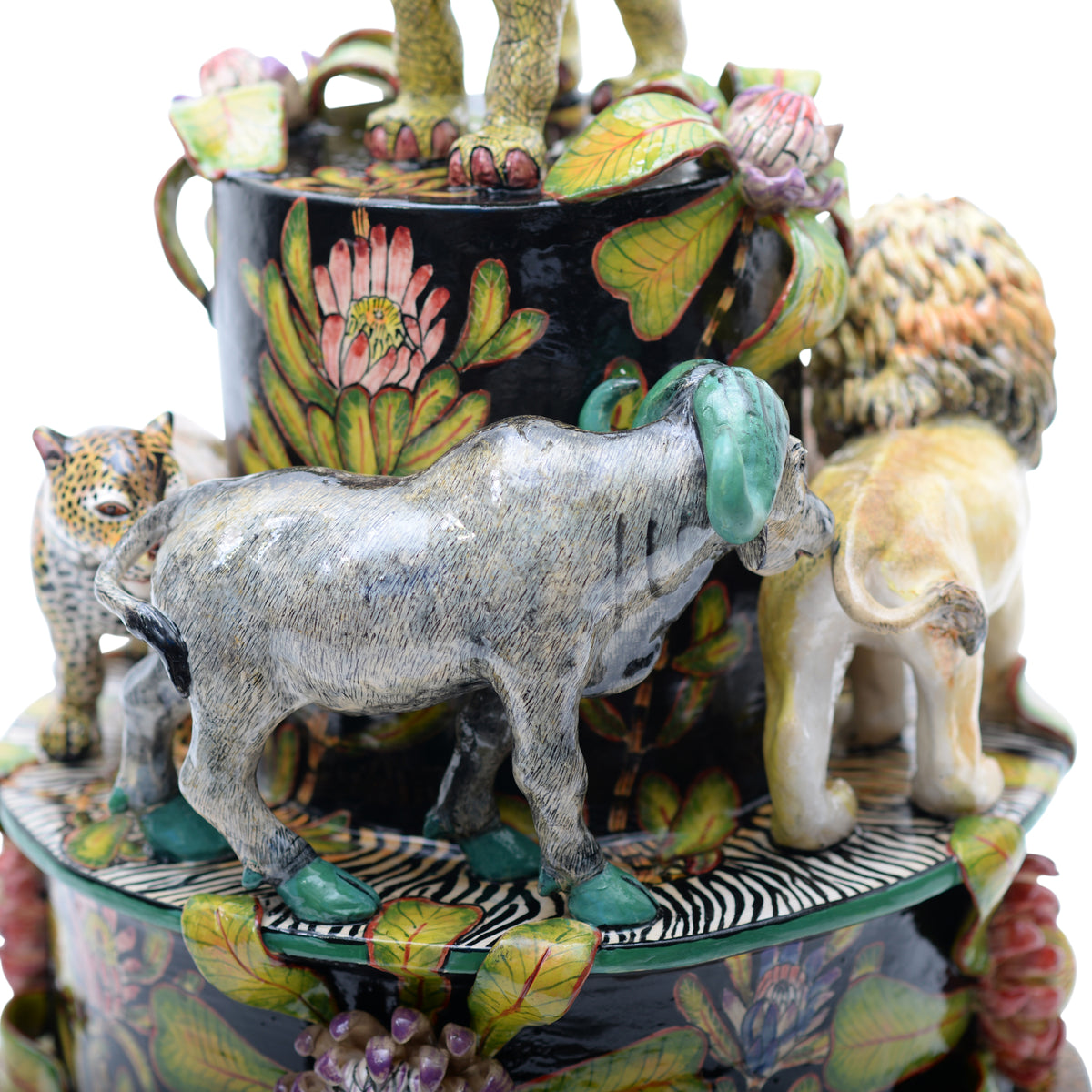 African big five sculpture