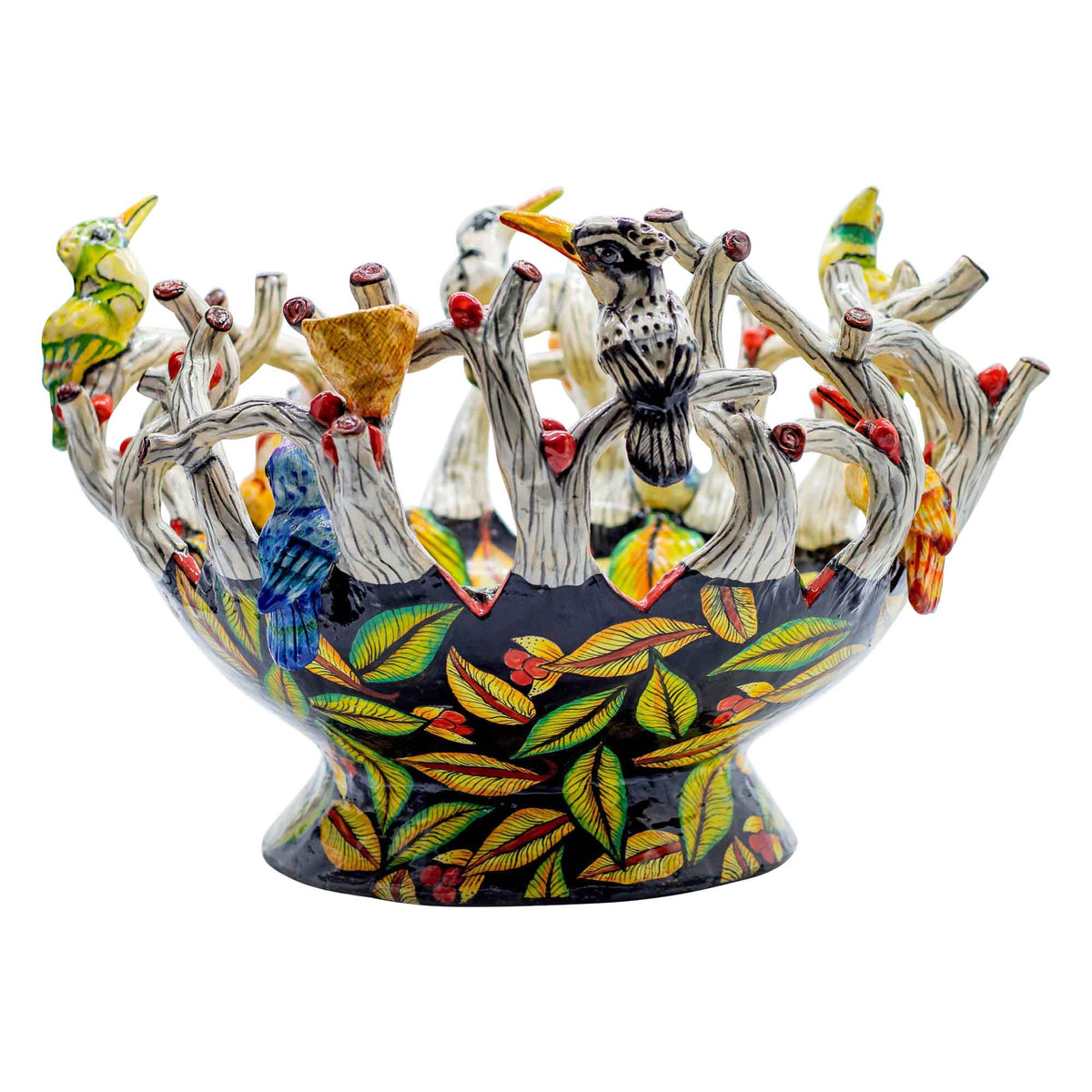 Kingfishers & black bowl