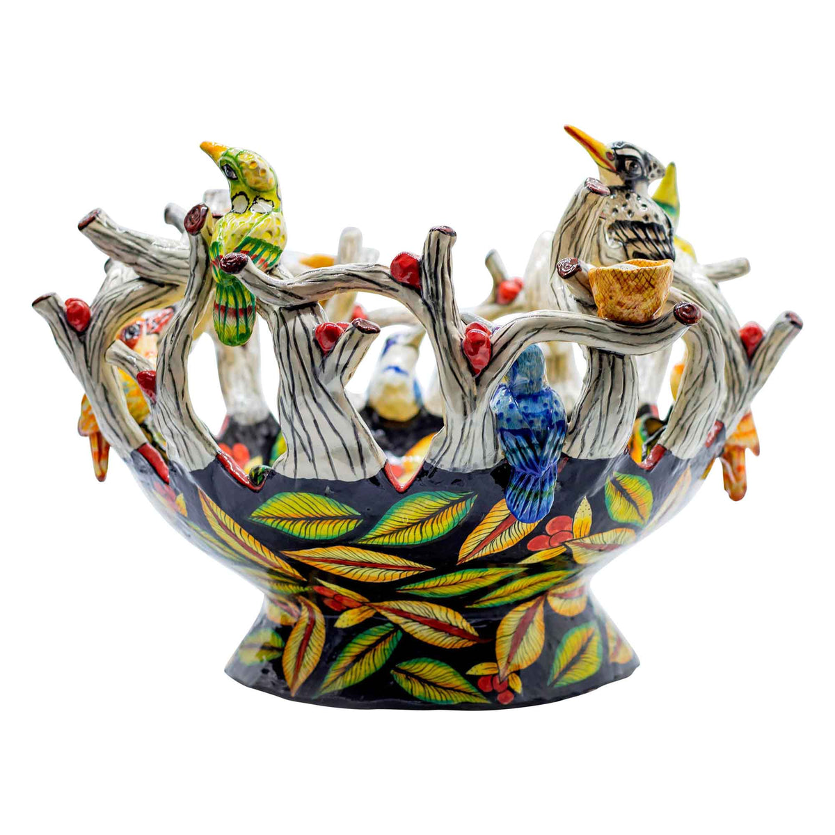 Kingfishers & black bowl